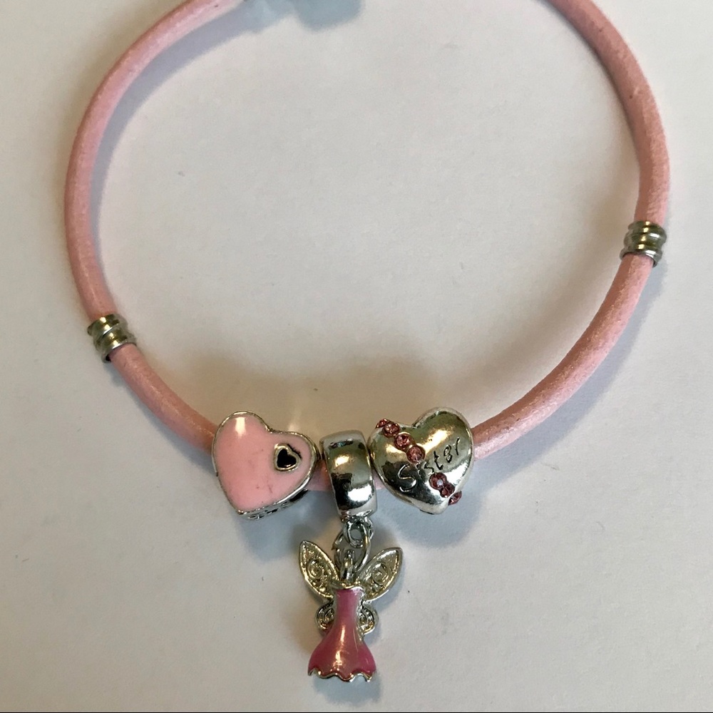 Pink Tinker Bell rare just for you bracelet Disney